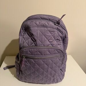 Vera Bradley Performance Twill Campus Backpack in Lavender Sky